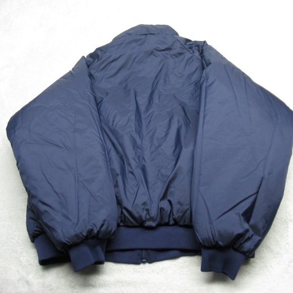 Vintage Columbia Jacket Mens XL Blue Maroon Insulated Reversible Full Zip Bomber - Picture 4 of 12